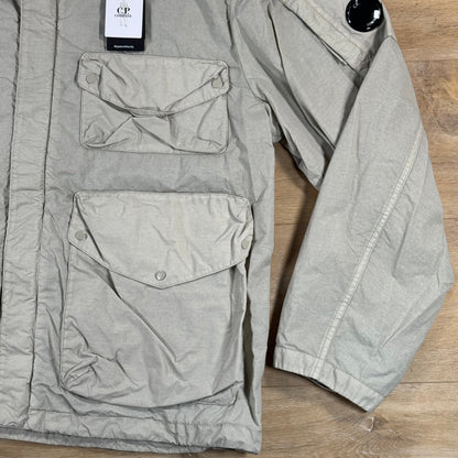 C.P. Company Flatt Nylon Goggle Lens Jacket in Dove