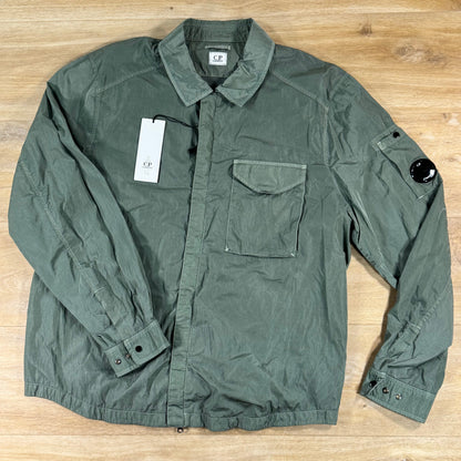 C.P. Company Chrome-R Lens Overshirt in Laurel Wreath