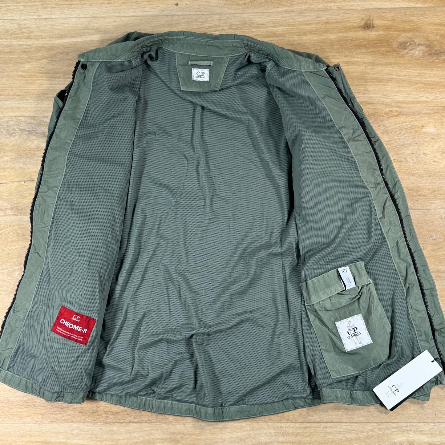 C.P. Company Chrome-R Lens Overshirt in Laurel Wreath