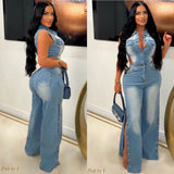 Load image into Gallery viewer, Ola denim jumpsuit