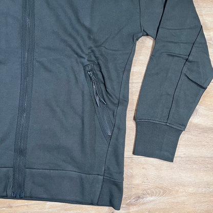 C.P. Company Diagonal Raised Fleece Goggle Hoodie in Dark Shadow - Grey