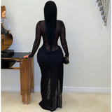 Load image into Gallery viewer, Posh elegance crystal dress (Black/gold)