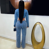 Load image into Gallery viewer, Ultra fur denim pants (Blue)