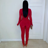 Load image into Gallery viewer, Evina ruched jumpsuit (Red)