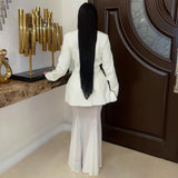 Load image into Gallery viewer, Peoria jacket skirt set (Ivory)