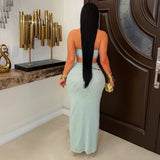 Load image into Gallery viewer, Jade beaded skirt set (Sage)
