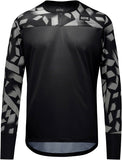 Load image into Gallery viewer, Gorewear Trail KPR Daily Long Sleeve Jersey - Black/Lab Gray Men's Small