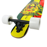 Load image into Gallery viewer, Krown Longboard Complete Elite Drop Through Rasta Lion - White Wheels