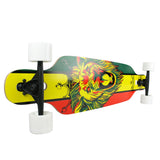 Load image into Gallery viewer, Krown Longboard Complete Elite Drop Through Rasta Lion - White Wheels