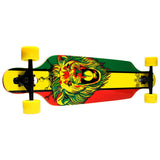 Load image into Gallery viewer, Krown Longboard Complete Elite Drop Through Rasta Lion - Yellow Wheels