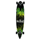 Load image into Gallery viewer, Krown Longboard Complete Pintail Green Flame