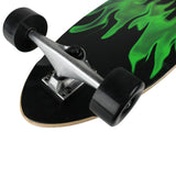 Load image into Gallery viewer, Krown Longboard Complete Pintail Green Flame