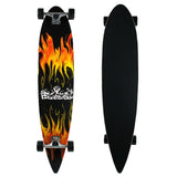 Load image into Gallery viewer, Krown Longboard Complete Pintail Red Flame