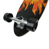 Load image into Gallery viewer, Krown Longboard Complete Pintail Red Flame