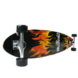 Load image into Gallery viewer, Krown Longboard Complete Pintail Red Flame