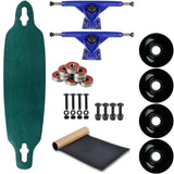 Load image into Gallery viewer, Moose Longboard Complete 9" x 36" Drop Through Stained Blue