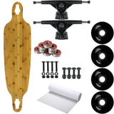 Load image into Gallery viewer, Moose Longboard Complete 9.75" x 39.75" Double Drop Baked Bamboo