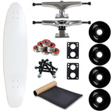 Load image into Gallery viewer, Moose Longboard Complete 9" x 40" Kicktail Dipped White