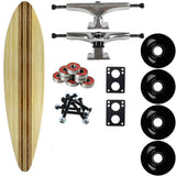Load image into Gallery viewer, Moose Longboard Complete 9.5" x 41" Concave Bamboo Inlay Pintail