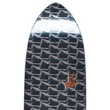 Load image into Gallery viewer, Hockey Skateboard Deck Lonliest Feeling Shaped Black 8.44" x 31.89"