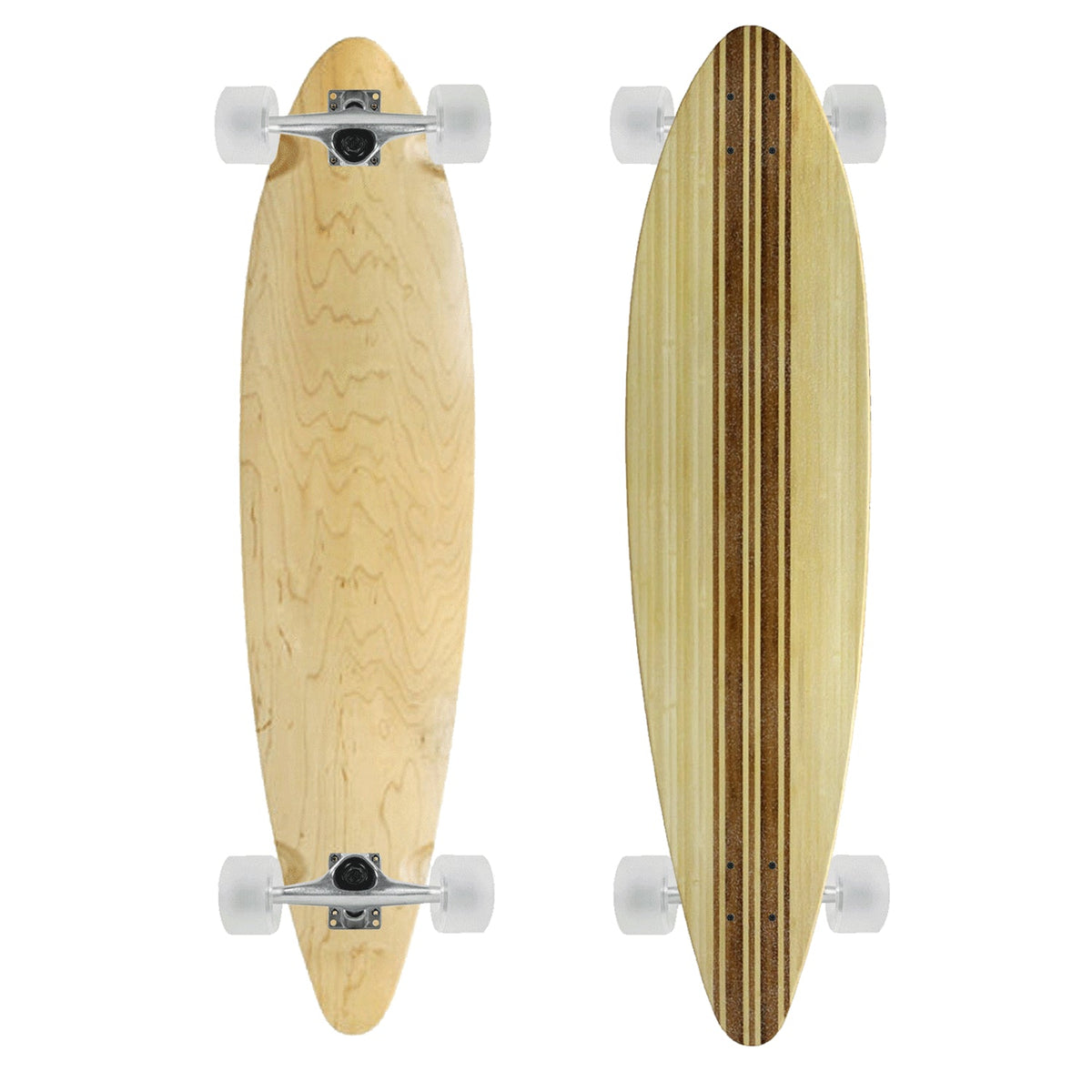 Moose Pintail 9.5" x 41" Longboard Top-Ply Bamboo Complete