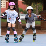 Load image into Gallery viewer, Rollerblade Microblade SL Black Lime Kids Skates