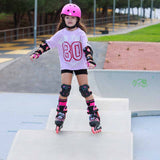 Load image into Gallery viewer, Rollerblade Microblade SL Black Coral Kids Skates