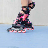 Load image into Gallery viewer, Rollerblade Microblade SL Black Coral Kids Skates