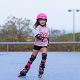 Load image into Gallery viewer, Rollerblade Microblade SL Black Coral Kids Skates