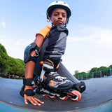 Load image into Gallery viewer, Rollerblade Microblade SL Black Orange Kids Skates
