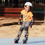 Load image into Gallery viewer, Rollerblade Microblade SL Black Orange Kids Skates