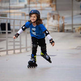 Load image into Gallery viewer, Rollerblade Microblade Blue Kids Skates