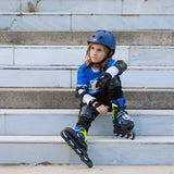 Load image into Gallery viewer, Rollerblade Microblade Blue Kids Skates