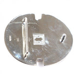 Load image into Gallery viewer, Hermes 925 Leather Touareg Hand Carved Carving Design Hairline Oval Belt Buckle