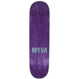 Load image into Gallery viewer, Opera Skateboard Deck Trey Wood Lightning Silver Foil 8.75" x 31.95"