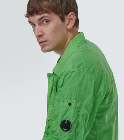 Cp Company Chrome-R Overshirt In 041A Green