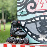 Load image into Gallery viewer, Flying Eagle S7 Nimbus Black Kids Skates