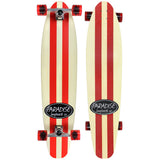 Load image into Gallery viewer, Paradise Longboard 9" x 44" Red Pinstripe Kicktail Complete
