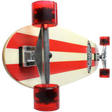 Load image into Gallery viewer, Paradise Longboard 9" x 44" Red Pinstripe Kicktail Complete