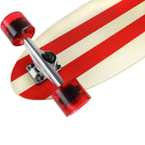 Load image into Gallery viewer, Paradise Longboard 9" x 44" Red Pinstripe Kicktail Complete