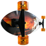 Load image into Gallery viewer, Paradise Longboard 9.5" x 39.5" White Sunset Swallow Tail Fish Shape