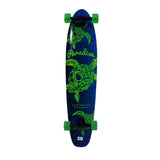 Load image into Gallery viewer, Paradise Longboard Turtle Skull Kicktail 9.75" x 44" Blue / Green