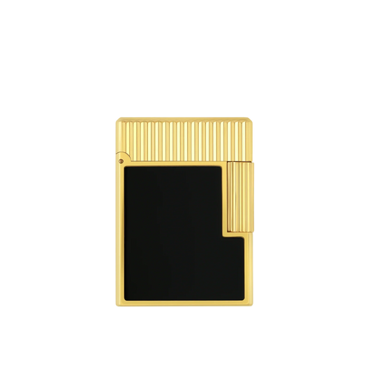 S.T. Dupont Ligne 1 Black Lacquered Gold Lighter/Briquet C14120