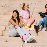 Load image into Gallery viewer, Powerslide Zoom Cotton Candy Pink 80 Skates