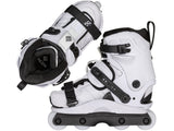 Load image into Gallery viewer, USD Shadow Team White Aggressive Skates