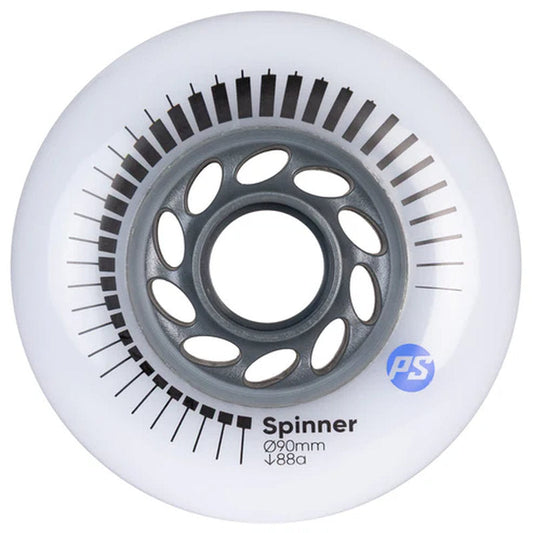 Powerslide Spinner White 90mm/88A Wheels (Pack of 4)