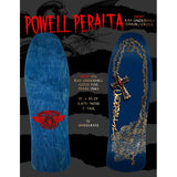 Load image into Gallery viewer, Powell Peralta Skateboard Deck Ray Underhill Cross Navy/Gold Foil Old School Reissue