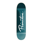 Load image into Gallery viewer, Primitive Skateboard Deck Nuevo Script Blue 7.75" x 31.05"