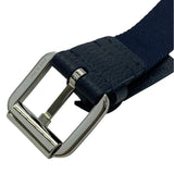 Load image into Gallery viewer, Dior Belt Logo Jacquard Small Item Canvas Leather Navy Silver Hardware
