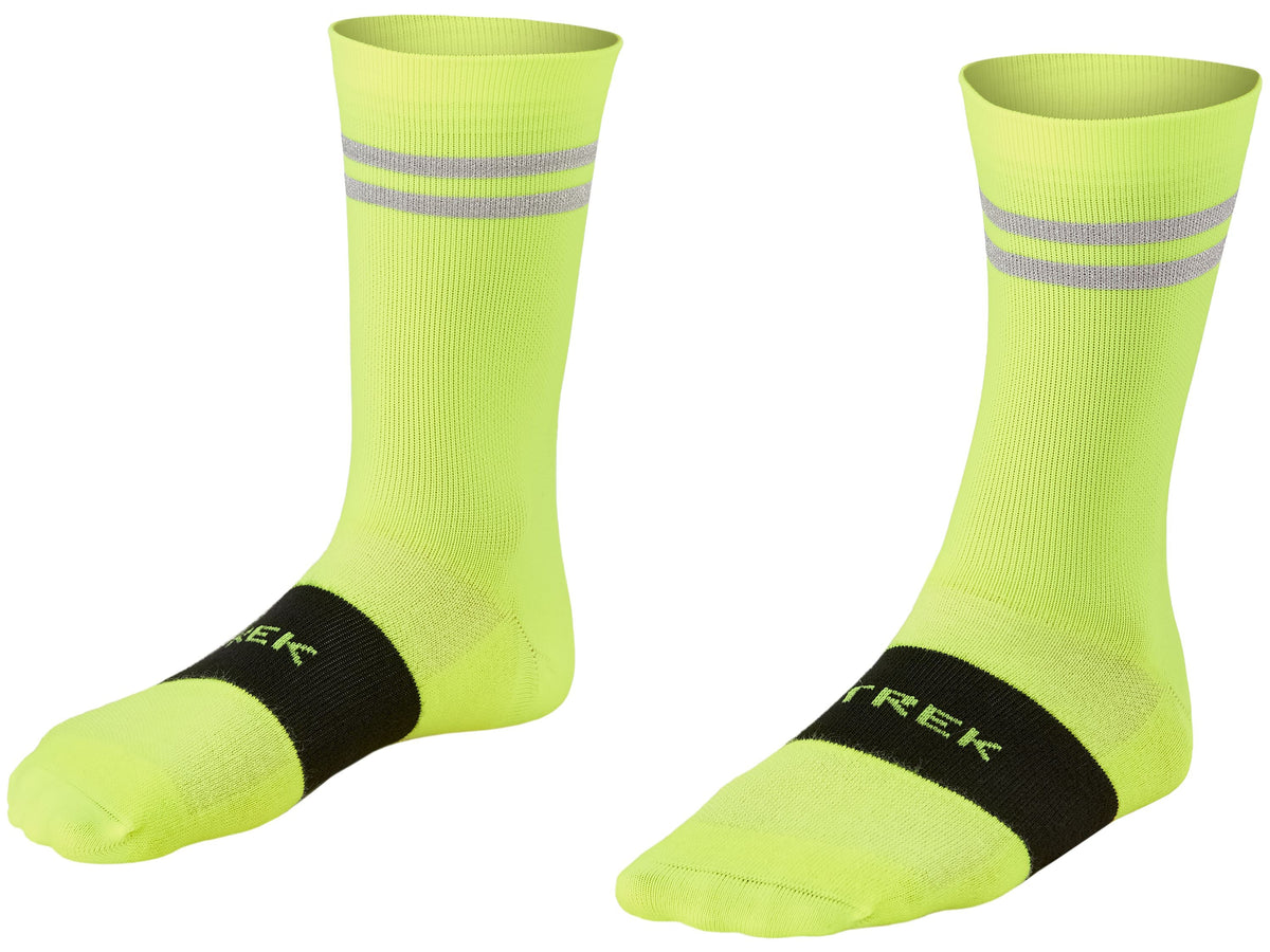 Sock Trek Race Reflective Crew SM (35-38) Radioactive Yellow